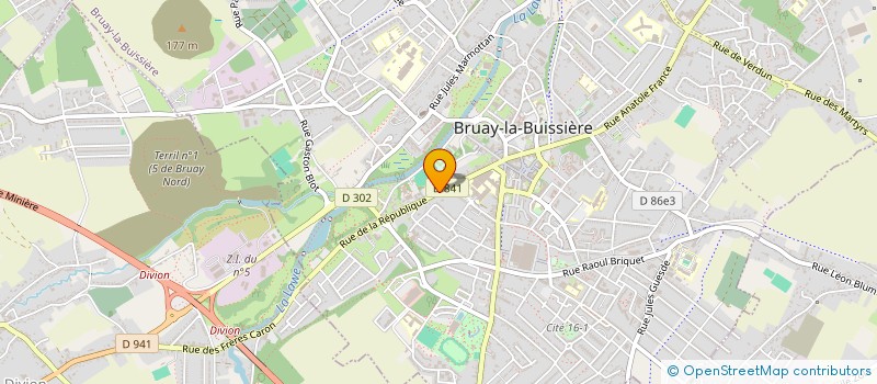 localisation de l'entreprise MTZ AUTO à BRUAY-LA-BUISSIERE