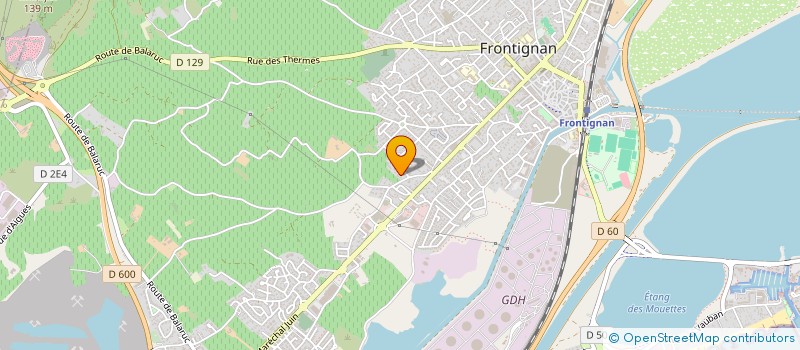 localisation de l'entreprise MTZ AUTO à FRONTIGNAN