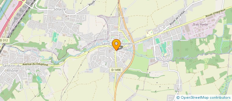 localisation de l'entreprise MTZ DISTRIBUTION  SAINT-SYMPHORIEN-D'OZON