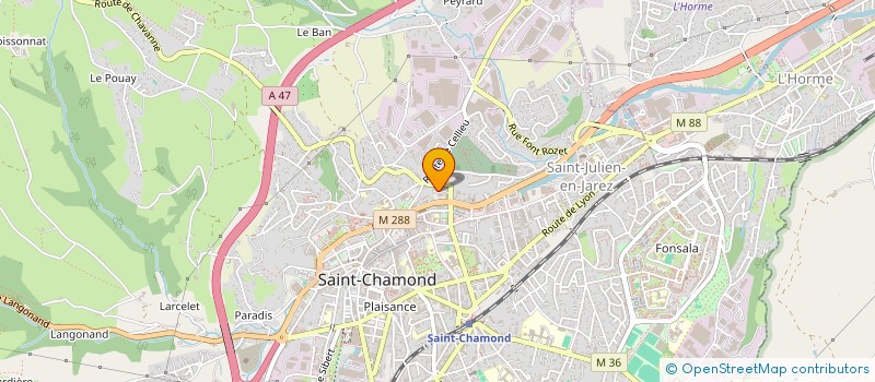 localisation de l'entreprise MTZ ISOLATION à SAINT-CHAMOND