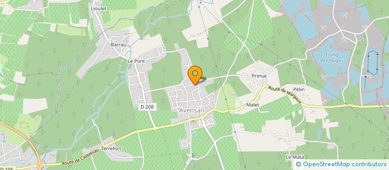 localisation de l'entreprise MU  AVENSAN