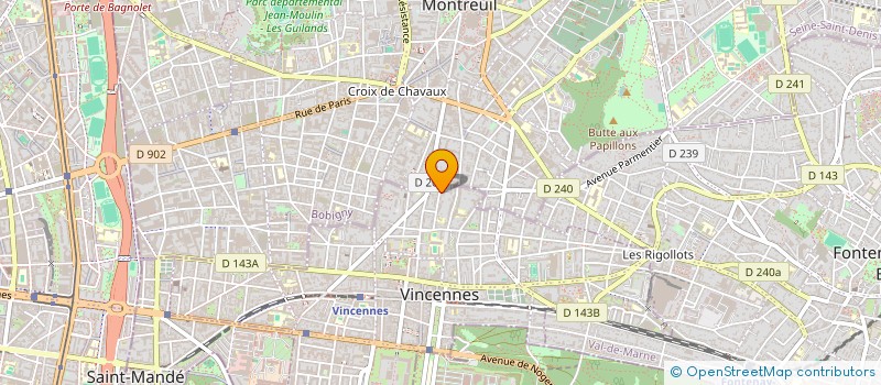 localisation de l'entreprise MU HOLDING à VINCENNES