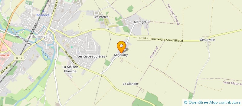 localisation de l'entreprise MUAY THAI CLUB DE BONNEVAL  BONNEVAL