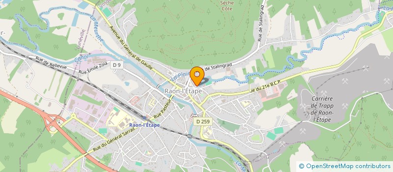 localisation de l'entreprise MUAY THAI DEFENSE  RAON-L'ETAPE