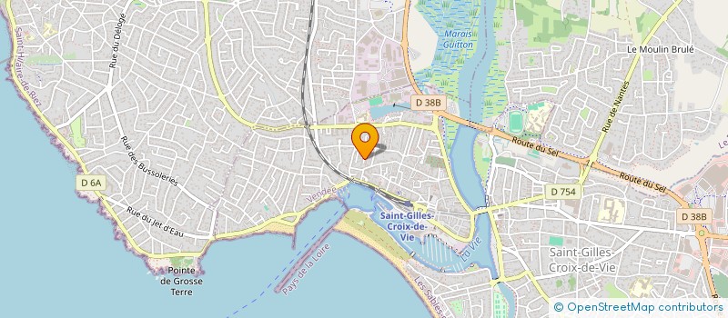 localisation de l'entreprise MUAY THAI KUN KHMER CLUB ST HILAIRE à SAINT-GILLES-CROIX-DE-VIE