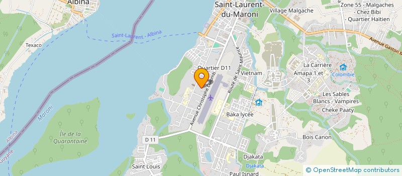localisation de l'entreprise MUAY THAI MARONI à SAINT-LAURENT-DU-MARONI