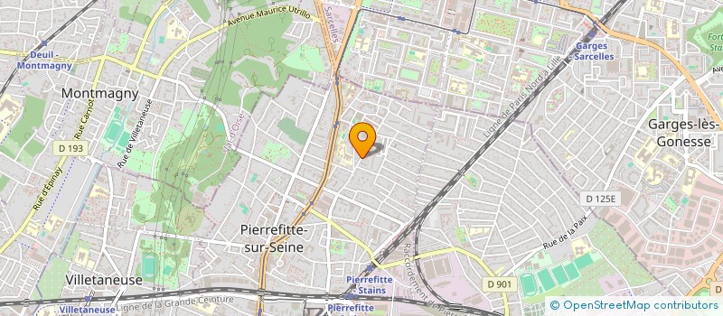 localisation de l'entreprise MUB à PIERREFITTE-SUR-SEINE