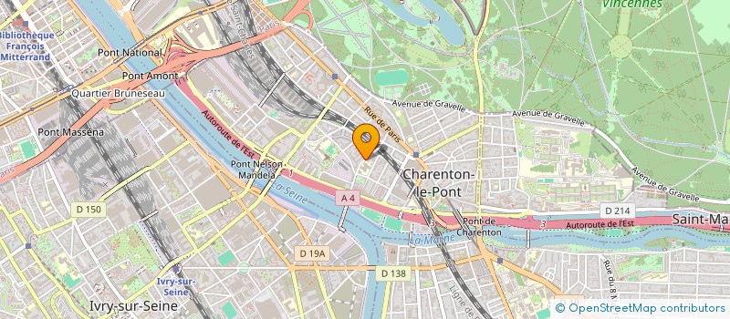 localisation de l'entreprise MUBE ILE DE FRANCE à CHARENTON-LE-PONT