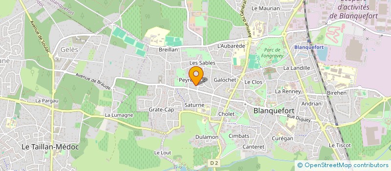localisation de l'entreprise MUDERIC à BLANQUEFORT