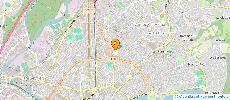 localisation de l'entreprise MUDRY GAULTIER à ANNECY