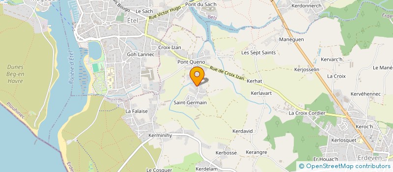 localisation de l'entreprise MUDY & COF  ERDEVEN