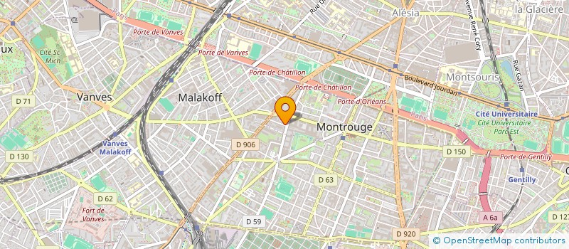 localisation de l'entreprise MUE EXPERIENCES  MONTROUGE