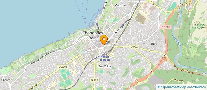 localisation de l'entreprise MUESLI à THONON-LES-BAINS
