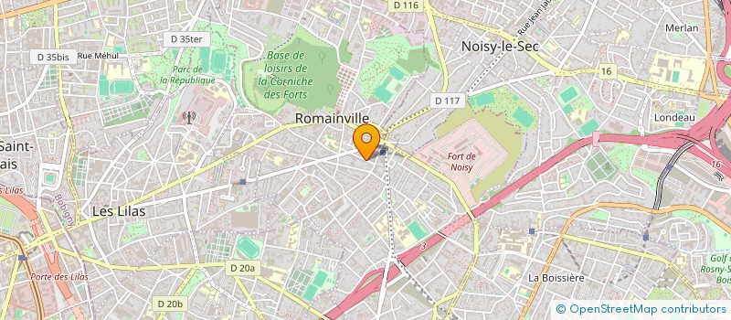 localisation de l'entreprise MUETTE INTERIEURS à ROMAINVILLE