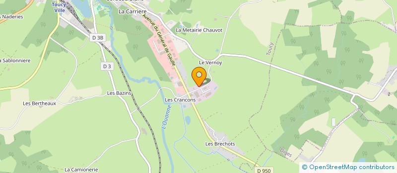 localisation de l'entreprise MUGI à TOUCY
