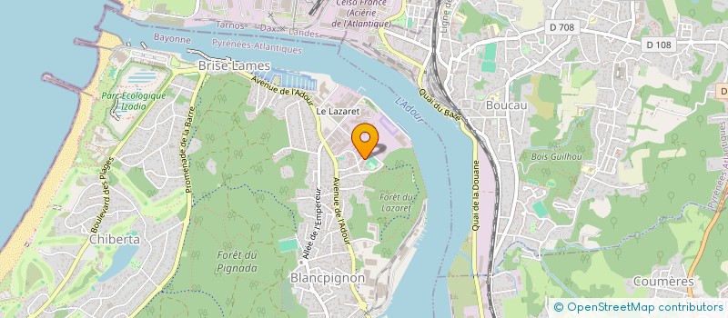 localisation de l'entreprise MUGI  ANGLET