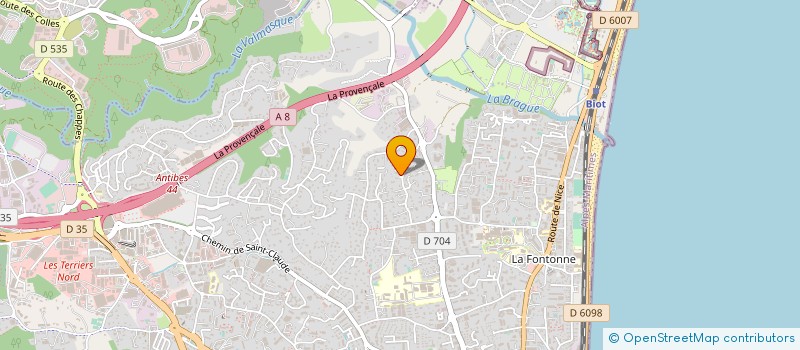localisation de l'entreprise MUGNAINI BATIMENT à ANTIBES