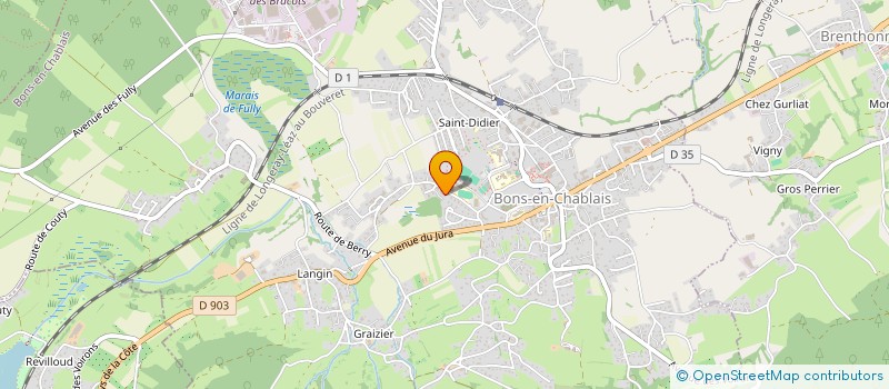localisation de l'entreprise MUGNIER JEAN CLAUDE  BONS-EN-CHABLAIS