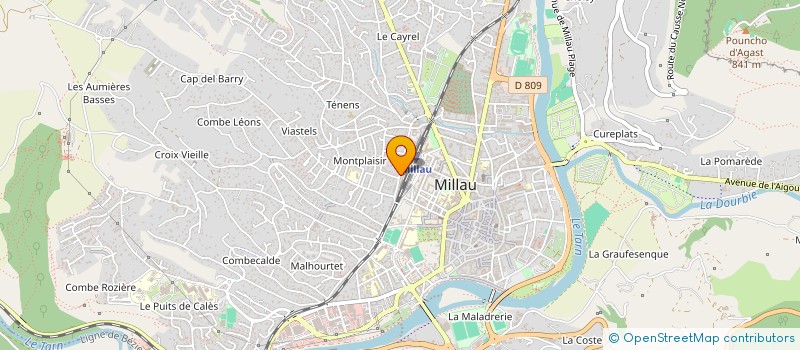 localisation de l'entreprise MUGS à MILLAU