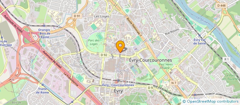 localisation de l'entreprise MUGUET  EVRY-COURCOURONNES