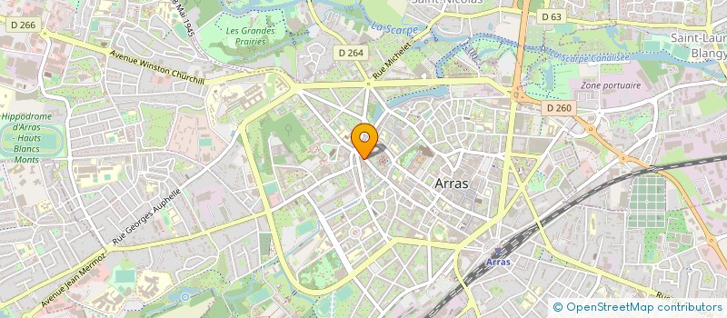 localisation de l'entreprise MUGUET à ARRAS
