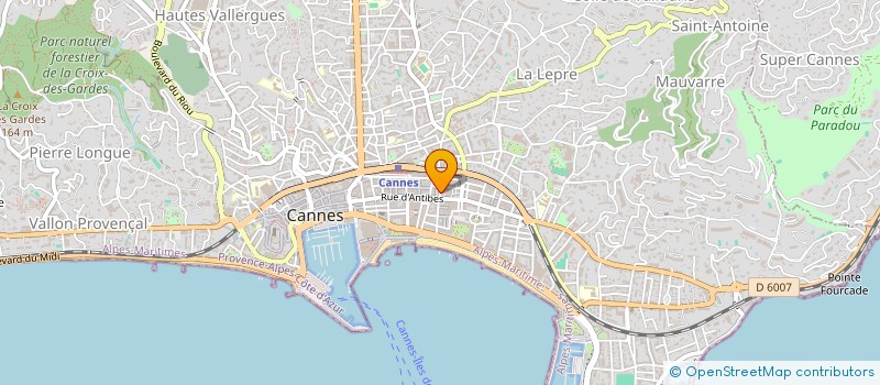localisation de l'entreprise MUGUET à CANNES