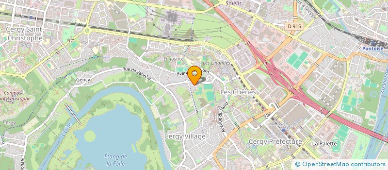 localisation de l'entreprise MUGUET  CERGY