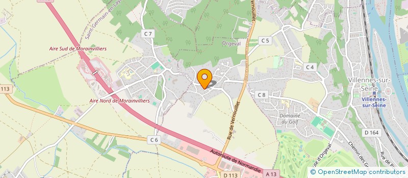 localisation de l'entreprise MUGUET CREATIONS  ORGEVAL