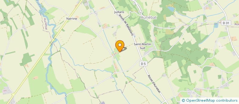 localisation de l'entreprise MUGUET JORDAN  AURIEBAT