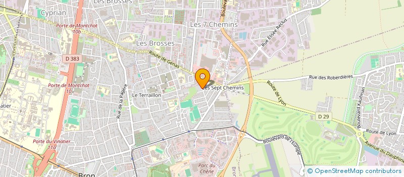 localisation de l'entreprise MUGUET LAMOUROUX  BRON