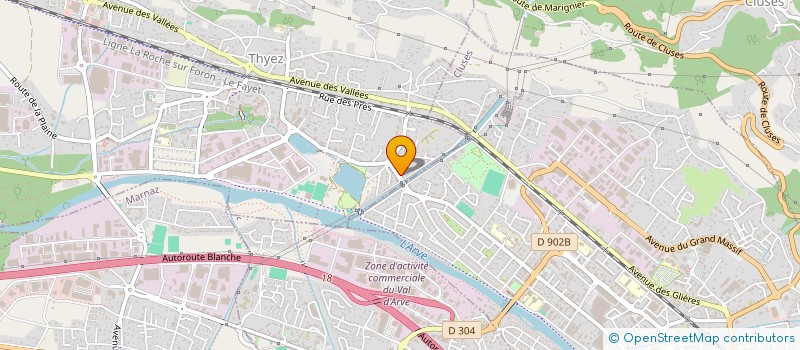 localisation de l'entreprise MUJDECI PLATRERIE PEINTURE  THYEZ