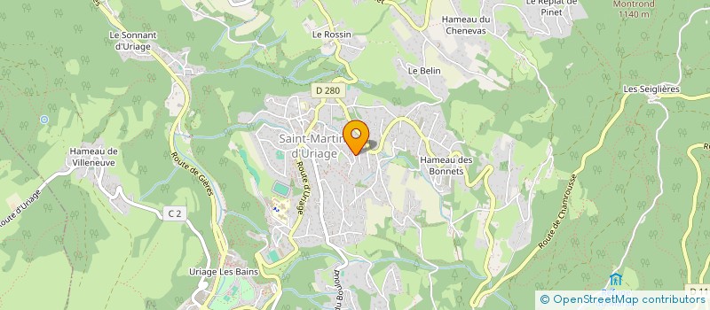 localisation de l'entreprise MUJP  SAINT-MARTIN-D'URIAGE