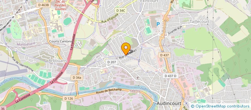localisation de l'entreprise MULAC  EXINCOURT