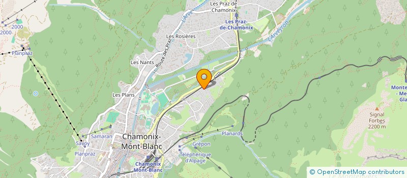 localisation de l'entreprise MULANE  CHAMONIX-MONT-BLANC