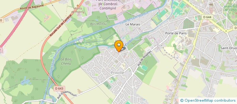 localisation de l'entreprise MULARD CHAUFFAGE SANITAIRE  PROVILLE