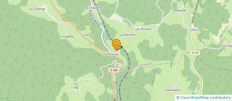 localisation de l'entreprise MULAS TP  POULE-LES-ECHARMEAUX