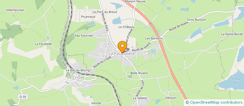 localisation de l'entreprise MULBERRY STREET CLUB  LA PACAUDIERE