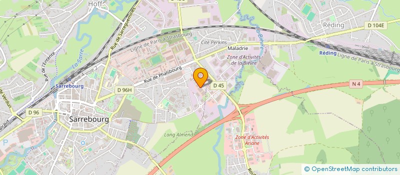 localisation de l'entreprise MULDER à SARREBOURG