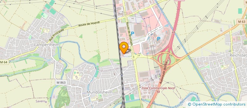 localisation de l'entreprise MULENTZ PARTICIPATIONS FONDERIE  LAMPERTHEIM