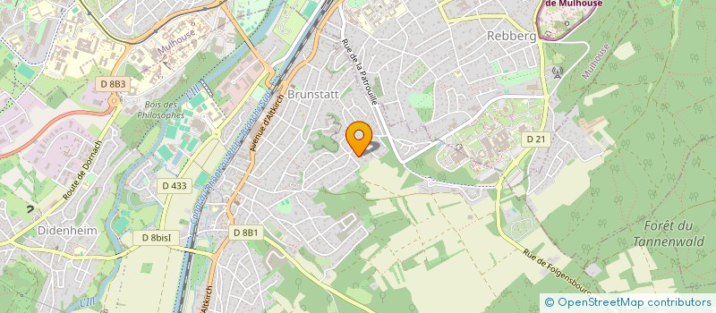 localisation de l'entreprise MULHOUSE CHAMPIGNON à BRUNSTATT-DIDENHEIM
