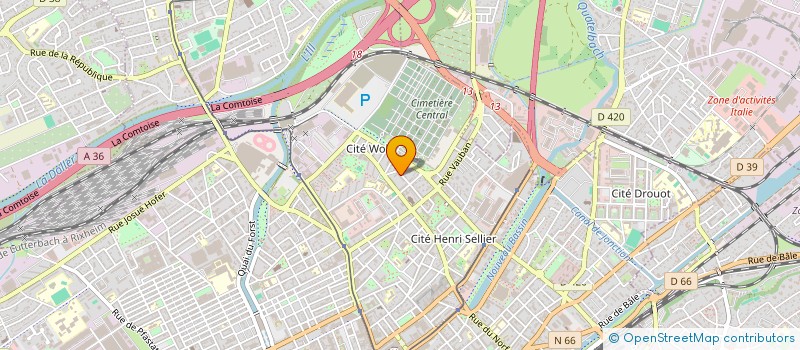 localisation de l'entreprise MULHOUSE FUTSAL ALSACE  MULHOUSE