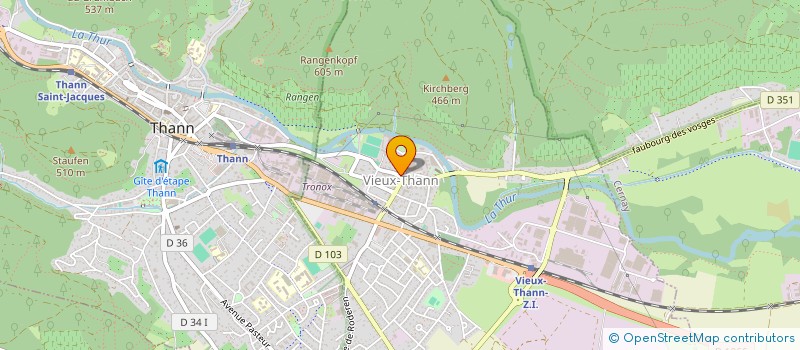 localisation de l'entreprise MULHOUSIENNE DES TEXTILES  VIEUX-THANN