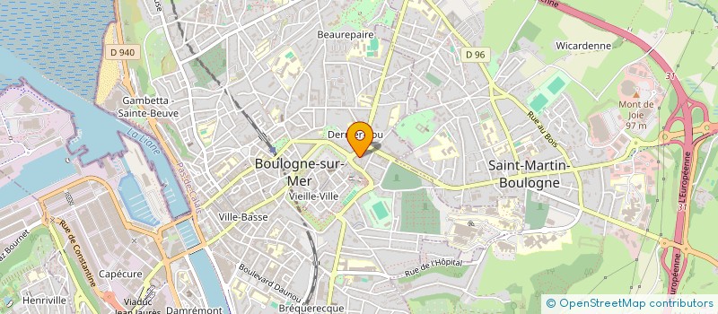 localisation de l'entreprise MULIER  BOULOGNE-SUR-MER