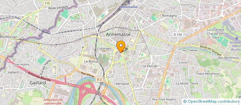 localisation de l'entreprise MULINO à ANNEMASSE