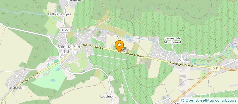 localisation de l'entreprise MULLAL  SAINT-MARTIN-D'ABLOIS