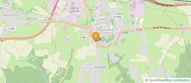 localisation de l'entreprise MULLER  PHALSBOURG