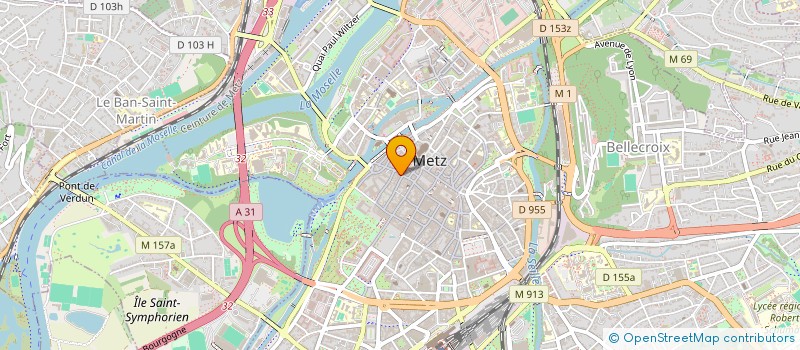 localisation de l'entreprise MULLER à METZ