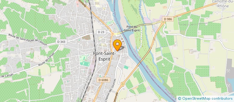 localisation de l'entreprise MULLER AMANDINE MAISON  PONT-SAINT-ESPRIT