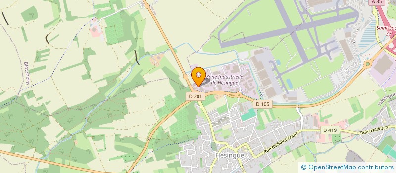 localisation de l'entreprise MULLER COLLINES  HESINGUE