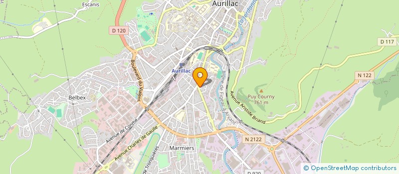 localisation de l'entreprise MULLER - COUBETERGUES à AURILLAC